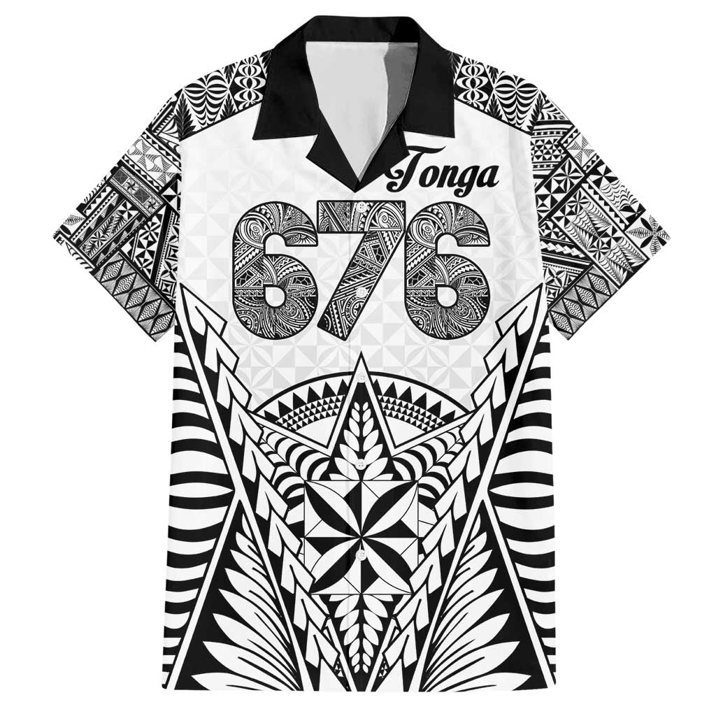 Personalised Tonga 676 Hawaiian Shirt Tribal Kupesi Ngatu Unique LT9 White - Polynesian Pride