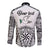 Personalised Tonga 676 Long Sleeve Button Shirt Tribal Kupesi Ngatu Unique