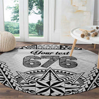 Personalised Tonga 676 Round Carpet Tribal Kupesi Ngatu Unique