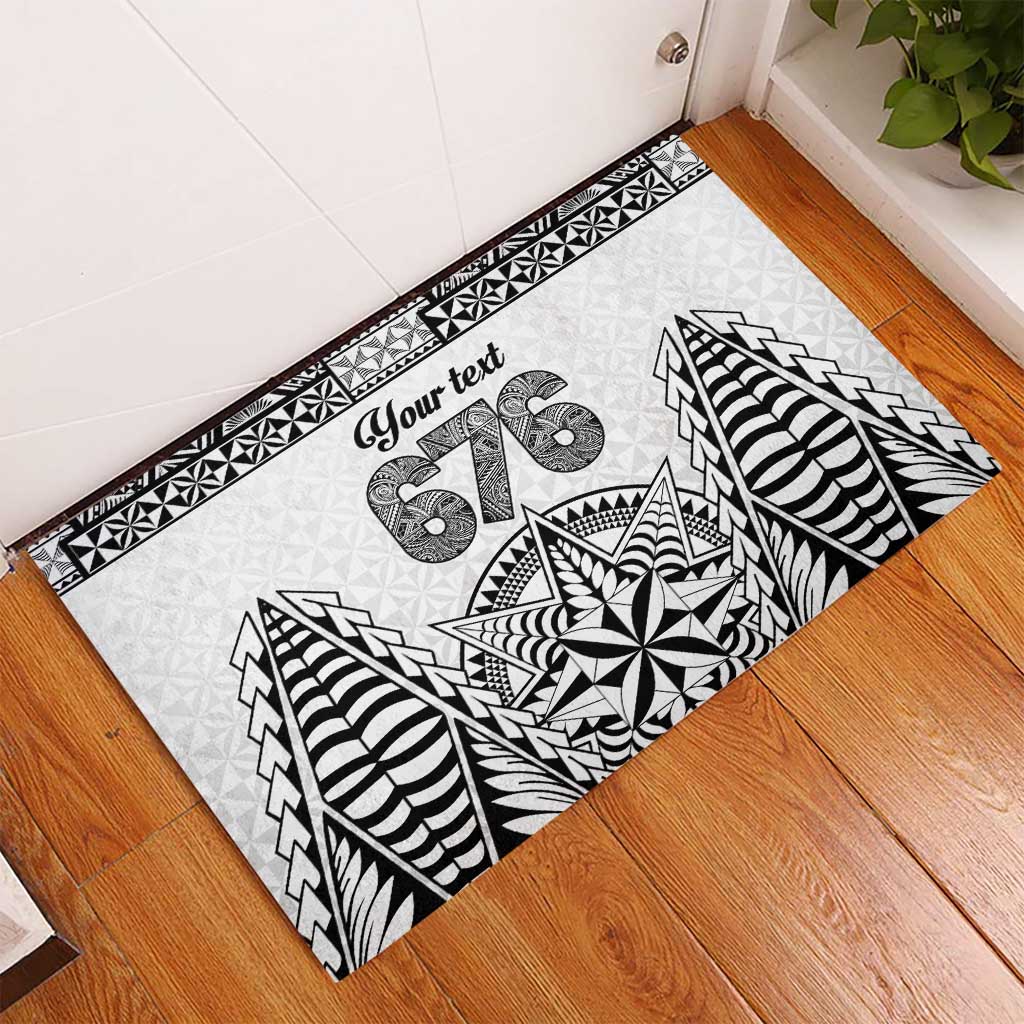 Personalised Tonga 676 Rubber Doormat Tribal Kupesi Ngatu Unique LT9 - Polynesian Pride