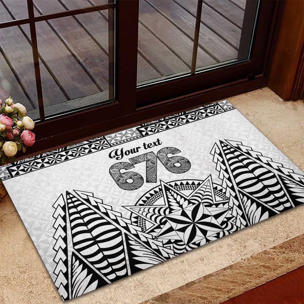 Personalised Tonga 676 Rubber Doormat Tribal Kupesi Ngatu Unique LT9 - Polynesian Pride
