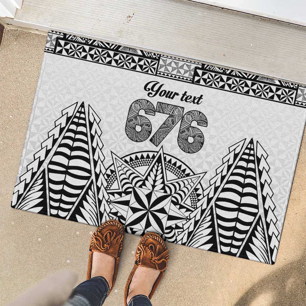Personalised Tonga 676 Rubber Doormat Tribal Kupesi Ngatu Unique LT9 - Polynesian Pride
