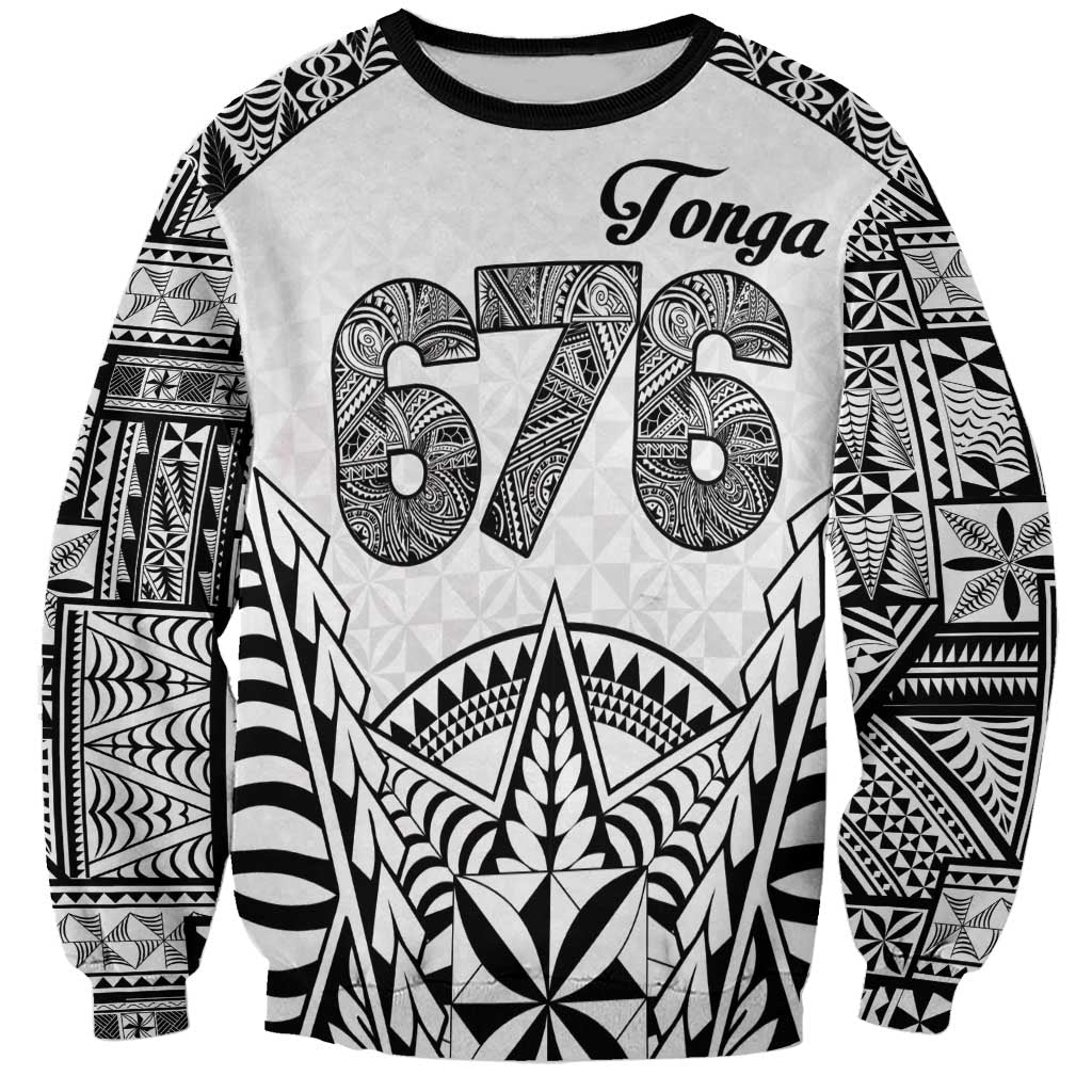 Personalised Tonga 676 Sweatshirt Tribal Kupesi Ngatu Unique