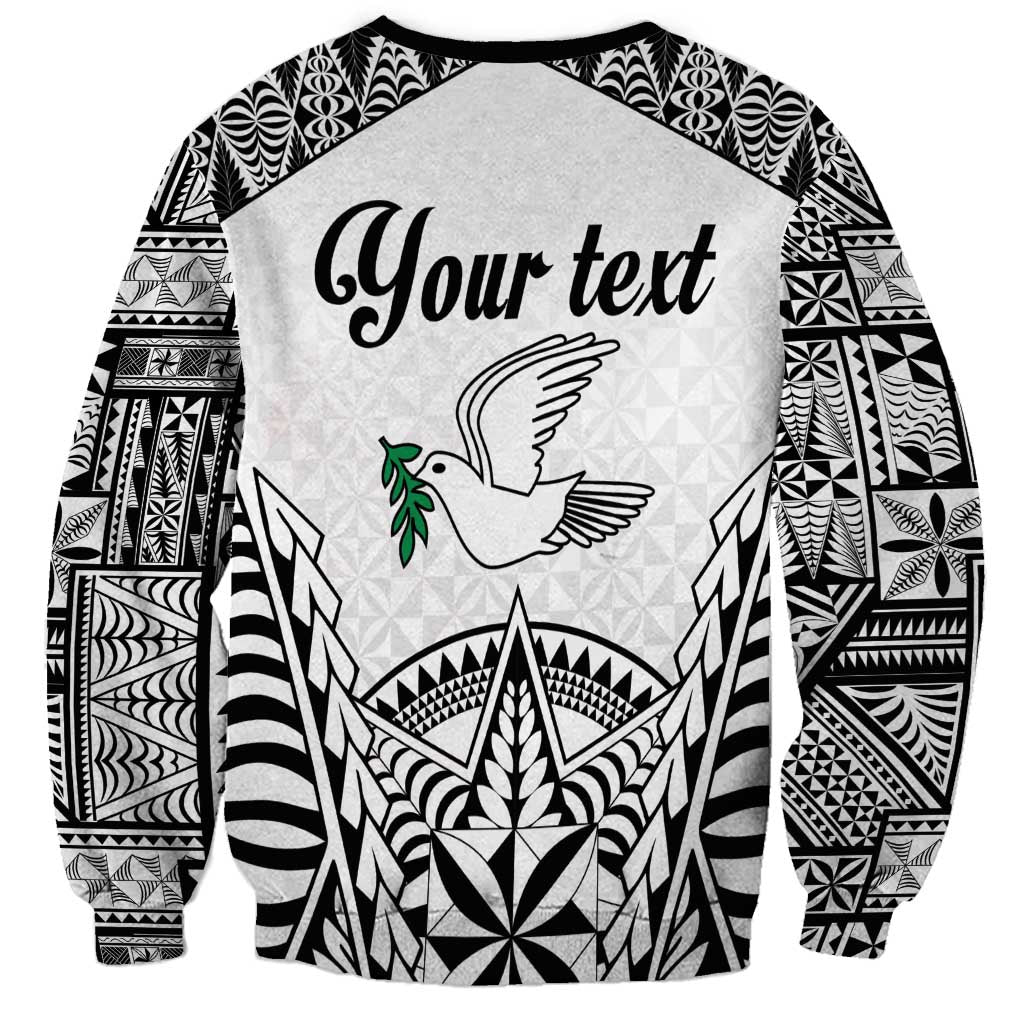 Personalised Tonga 676 Sweatshirt - Tribal Kupesi Ngatu Unique LT9 - Polynesian Pride
