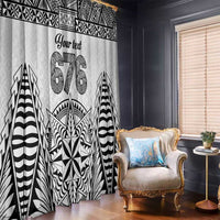 Personalised Tonga 676 Window Curtain Tribal Kupesi Ngatu Unique LT9 - Polynesian Pride