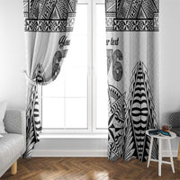 Personalised Tonga 676 Window Curtain Tribal Kupesi Ngatu Unique LT9 - Polynesian Pride