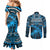 Fiji Rugby Couples Matching Mermaid Dress and Long Sleeve Button Shirts Go Fijian Tapa Arty with World Cup Vibe LT9 - Polynesian Pride