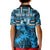 Custom Fiji Rugby Kid Polo Shirt Go Fijian Tapa Arty with World Cup Vibe LT9 - Polynesian Pride