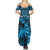 Custom Fiji Rugby Summer Maxi Dress Go Fijian Tapa Arty with World Cup Vibe LT9 - Polynesian Pride