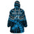 Custom Fiji Rugby Wearable Blanket Hoodie Go Fijian Tapa Arty with World Cup Vibe LT9 - Polynesian Pride