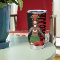 Huli Wigmen Tribe Hela Province Tumbler Cup Papua New Guinea Indigenous Pattern LT9 - Polynesian Pride