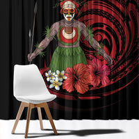 Huli Wigmen Tribe Hela Province Window Curtain Papua New Guinea Indigenous Pattern LT9 - Polynesian Pride