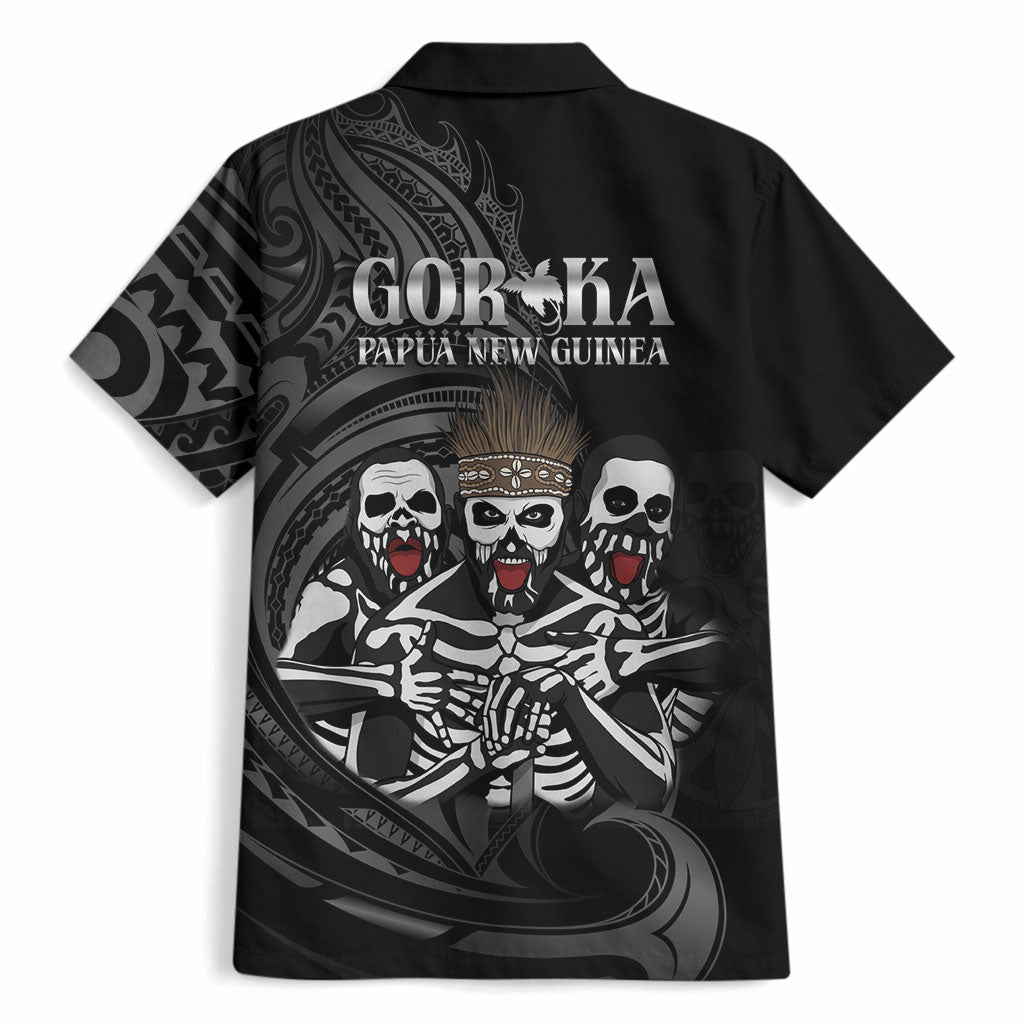 Skeleton Tribe Simbu Province Hawaiian Shirt Papua New Guinea Indigenous Pattern LT9 - Polynesian Pride