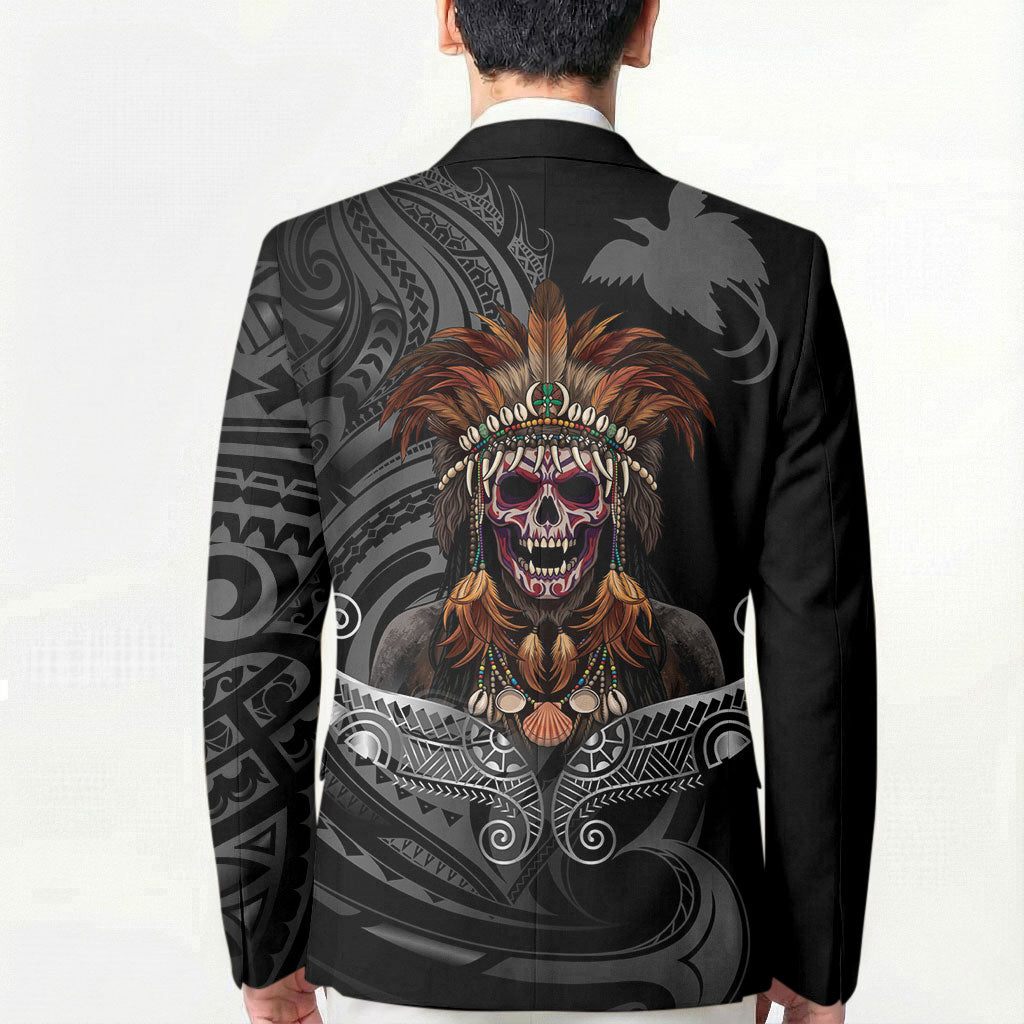 Mokomoko Tribe Eastern Highlands Province Blazer Papua New Guinea Indigenous Pattern LT9 - Polynesian Pride