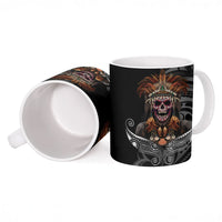 Mokomoko Tribe Eastern Highlands Province Ceramic Mug Papua New Guinea Indigenous Pattern LT9 - Polynesian Pride