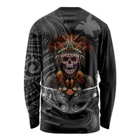 Mokomoko Tribe Eastern Highlands Province Long Sleeve Shirt Papua New Guinea Indigenous Pattern LT9 - Polynesian Pride