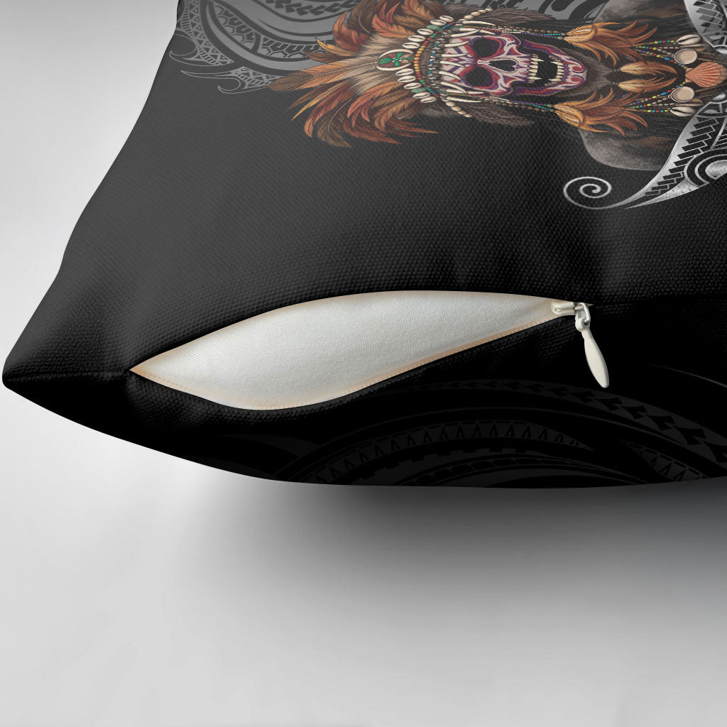 Mokomoko Tribe Eastern Highlands Province Pillow Cover Papua New Guinea Indigenous Pattern LT9 - Polynesian Pride