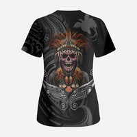 Mokomoko Tribe Eastern Highlands Province Scrub Top Papua New Guinea Indigenous Pattern LT9 - Polynesian Pride