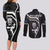 New Zealand Aotearoa Rugby Couples Matching Long Sleeve Bodycon Dress and Long Sleeve Button Shirts Black Fern Maori Tribal Sporty Style LT9 - Polynesian Pride