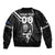 Custom New Zealand Aotearoa Rugby Sleeve Zip Bomber Jacket Black Fern Maori Tribal Sporty Style LT9 - Polynesian Pride