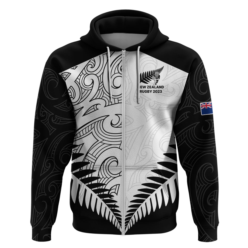 New Zealand Rugby Hoodie Proud Aoteroa Stylised Maori Koru LT9 - Polynesian Pride