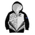 New Zealand Rugby Kid Hoodie Proud Aoteroa Stylised Maori Koru LT9 Zip Hoodie Black - Polynesian Pride