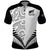 New Zealand Rugby Polo Shirt Proud Aoteroa Stylised Maori Koru LT9 Black - Polynesian Pride