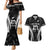 New Zealand Aotearoa Rugby Couples Matching Mermaid Dress and Hawaiian Shirt Haka Dance Mixed Silver Fern Sporty Style LT9 Black - Polynesian Pride