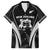 New Zealand Aotearoa Rugby Family Matching Long Sleeve Bodycon Dress and Hawaiian Shirt Haka Dance Mixed Silver Fern Sporty Style LT9 Dad's Shirt - Short Sleeve Black - Polynesian Pride