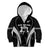 New Zealand Aotearoa Rugby Kid Hoodie Haka Dance Mixed Silver Fern Sporty Style LT9 Zip Hoodie Black - Polynesian Pride