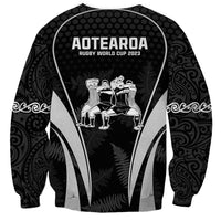 New Zealand Aotearoa Rugby Sweatshirt Haka Dance Mixed Silver Fern Sporty Style LT9 - Polynesian Pride