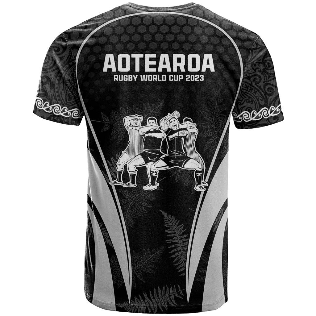 New Zealand Aotearoa Rugby T Shirt Haka Dance Mixed Silver Fern Sporty Style LT9 - Polynesian Pride