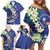 FSM Chuuk State Polynesian Shark Tattoo Personalised Family Matching Off Shoulder Short Dress and Hawaiian Shirt