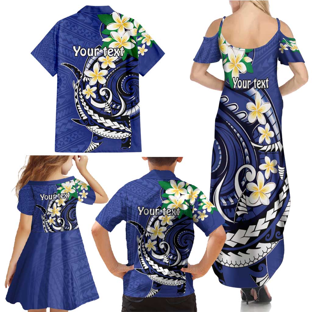 FSM Chuuk State Polynesian Shark Tattoo Personalised Family Matching Summer Maxi Dress and Hawaiian Shirt