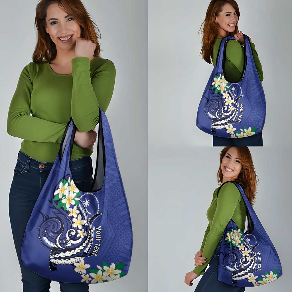 FSM Chuuk State Polynesian Shark Tattoo Personalised Grocery Bag
