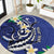 FSM Chuuk State Polynesian Shark Tattoo Personalised Round Carpet