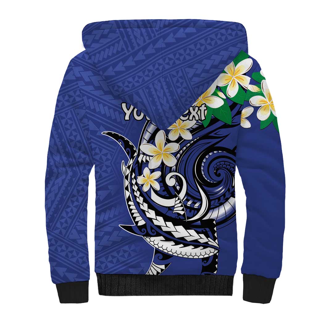 FSM Chuuk State Polynesian Shark Tattoo Personalised Sherpa Hoodie