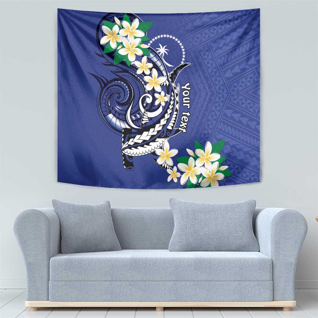 FSM Chuuk State Polynesian Shark Tattoo Personalised Tapestry