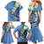 FSM Kosrae Polynesian Shark Tattoo Personalised Family Matching Mermaid Dress and Hawaiian Shirt