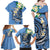 FSM Kosrae Polynesian Shark Tattoo Personalised Family Matching Off Shoulder Maxi Dress and Hawaiian Shirt