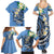 FSM Kosrae Polynesian Shark Tattoo Personalised Family Matching Summer Maxi Dress and Hawaiian Shirt