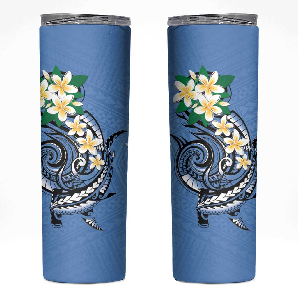 FSM Kosrae Polynesian Shark Tattoo Personalised Skinny Tumbler