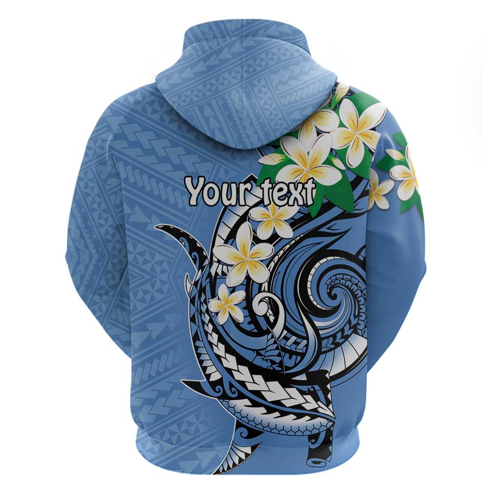 FSM Kosrae Polynesian Shark Tattoo Personalised Zip Hoodie