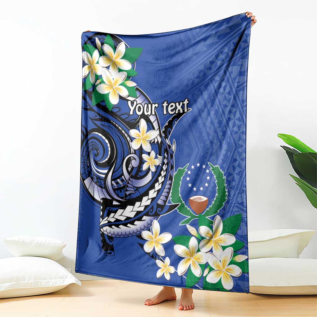 FSM Pohnpei Polynesian Shark Tattoo Personalised Blanket