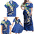 FSM Pohnpei Polynesian Shark Tattoo Personalised Family Matching Off Shoulder Maxi Dress and Hawaiian Shirt