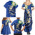 FSM Pohnpei Polynesian Shark Tattoo Personalised Family Matching Summer Maxi Dress and Hawaiian Shirt