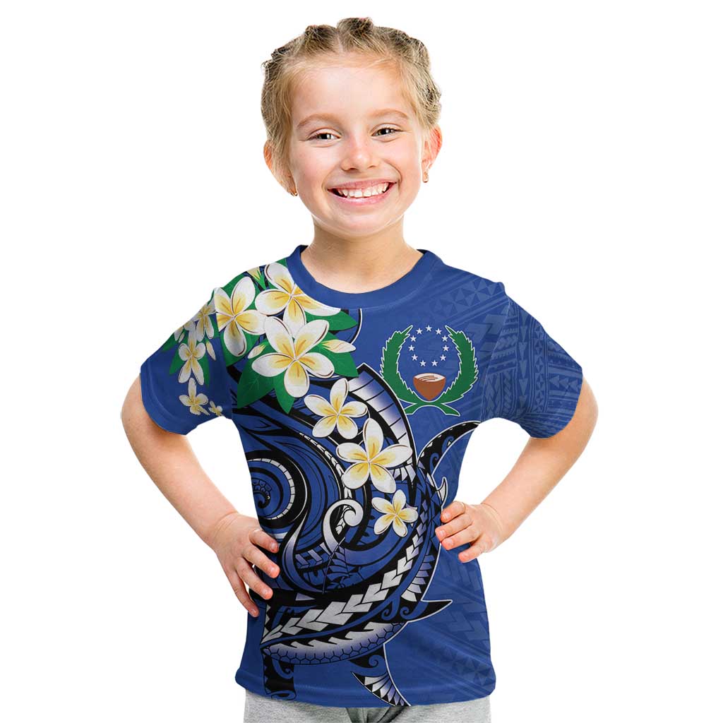 FSM Pohnpei Polynesian Shark Tattoo Personalised Kid T Shirt