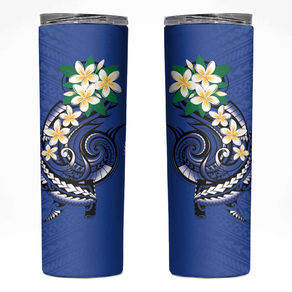 FSM Pohnpei Polynesian Shark Tattoo Personalised Skinny Tumbler