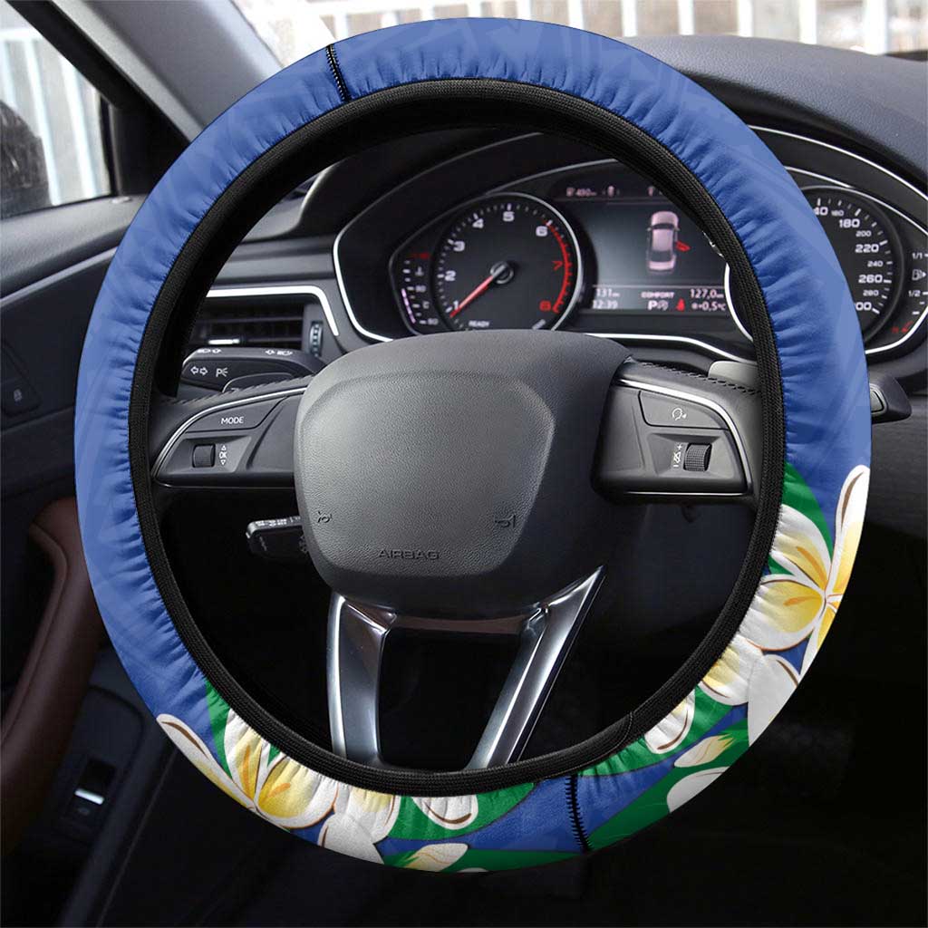 FSM Pohnpei Polynesian Shark Tattoo Steering Wheel Cover