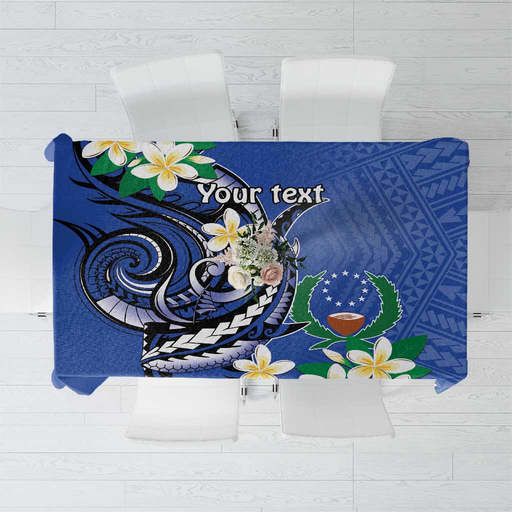 FSM Pohnpei Polynesian Shark Tattoo Personalised Tablecloth